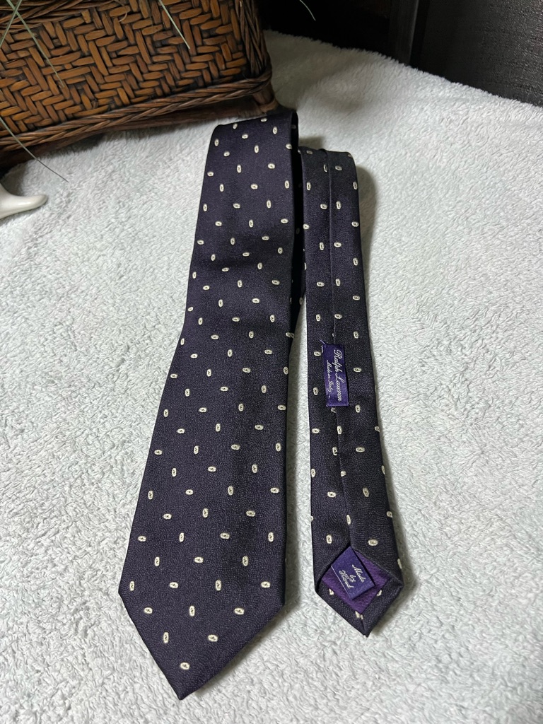 Ralph Lauren Purple Label 100% Silk Tie Italy